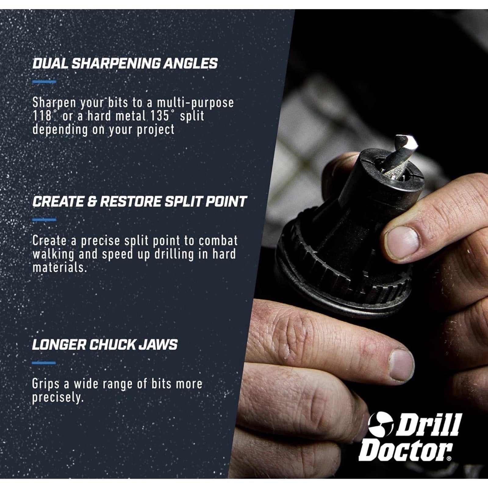 Drill Doctor DD500X Twist Drill Bit Sharpener - 3/32" to 1/2"
