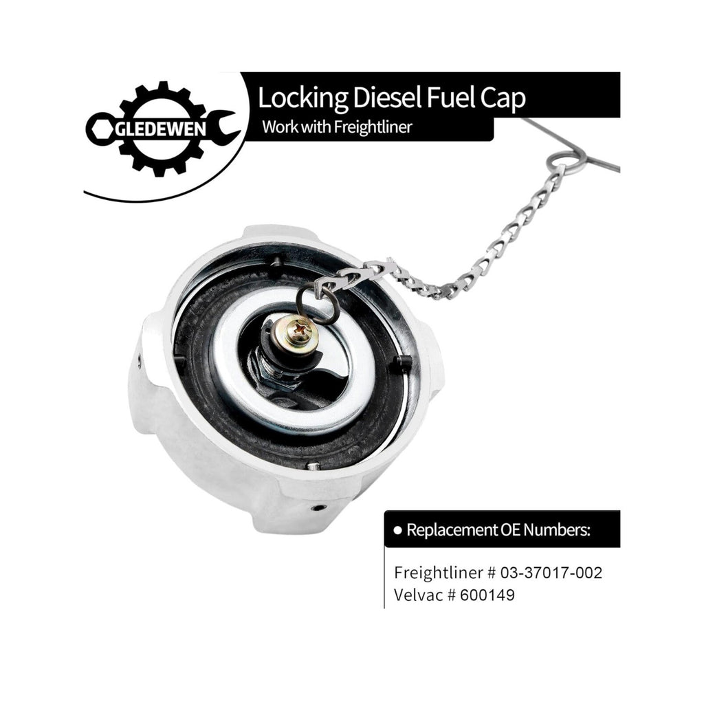 Locking Diesel Fuel Gas Cap 03-37017-002 Durable High Performance