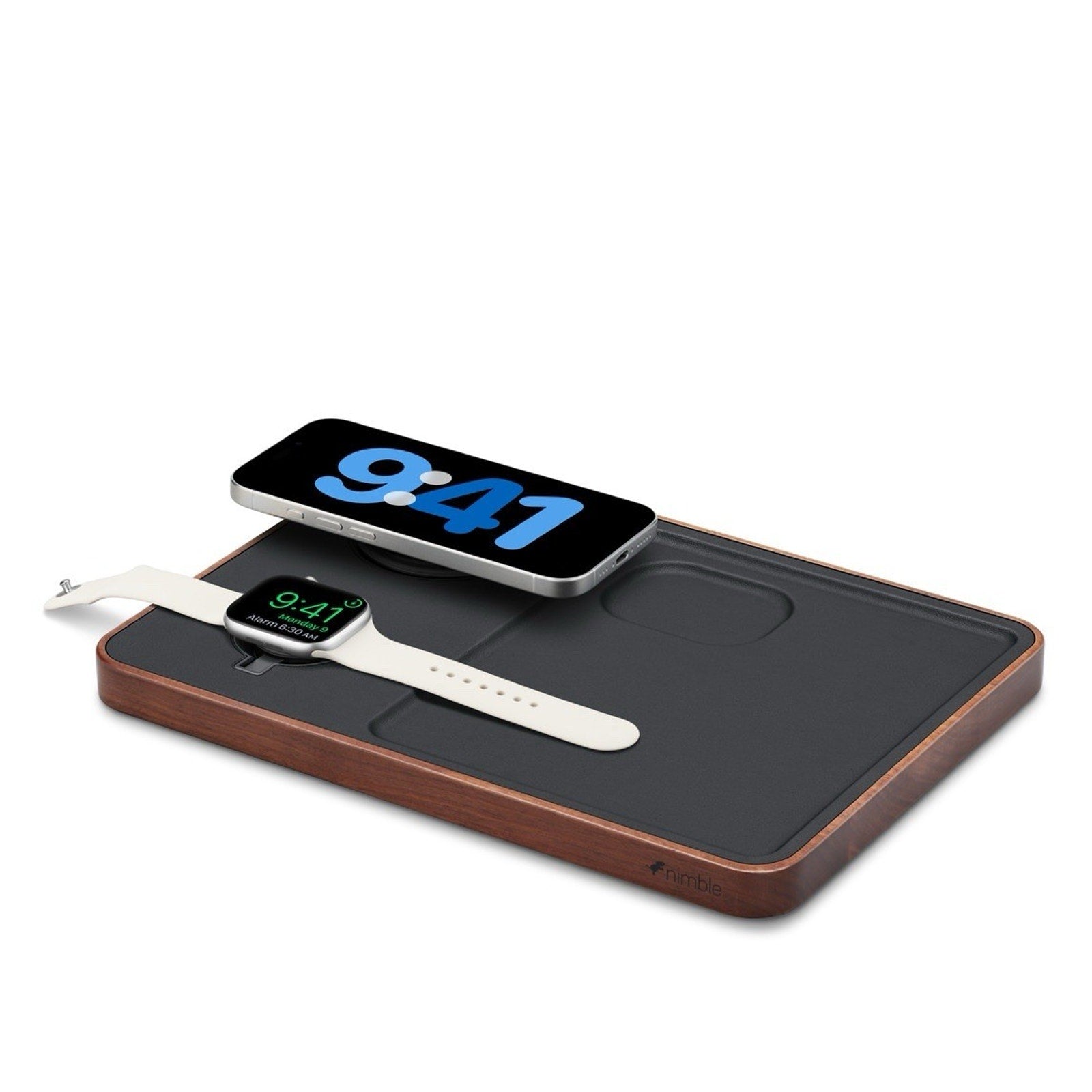 Nimble Valet 3-in-1 Wireless Qi2 Charger for iPhone, AirPods (Refurbished)