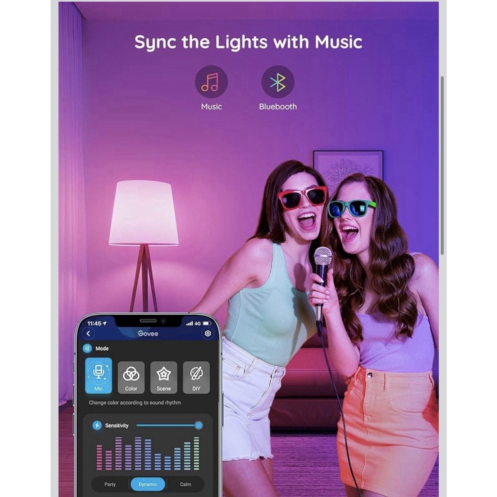 Govee Smart WiFi LED Light Bulbs 4 Pack RGBWW Color Changing Works w/ Alexa