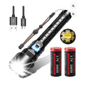 Garberiel XHP Rechargeable LED Flashlight High Lumens 120000 Lumen Super Bright