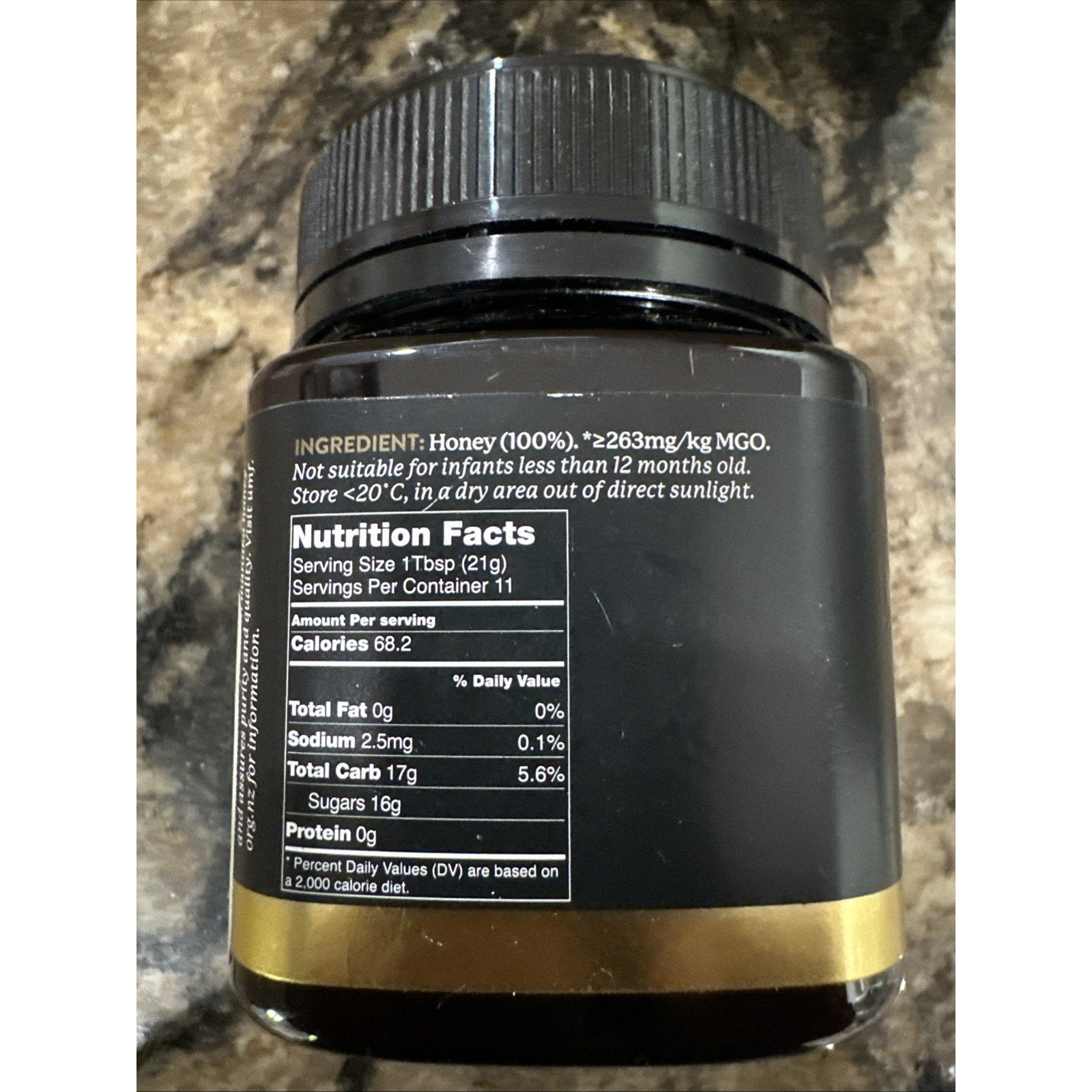 100% Pure New Zealand Manuka Honey Certified UMF 10+ MGO 263+ 8.8 oz