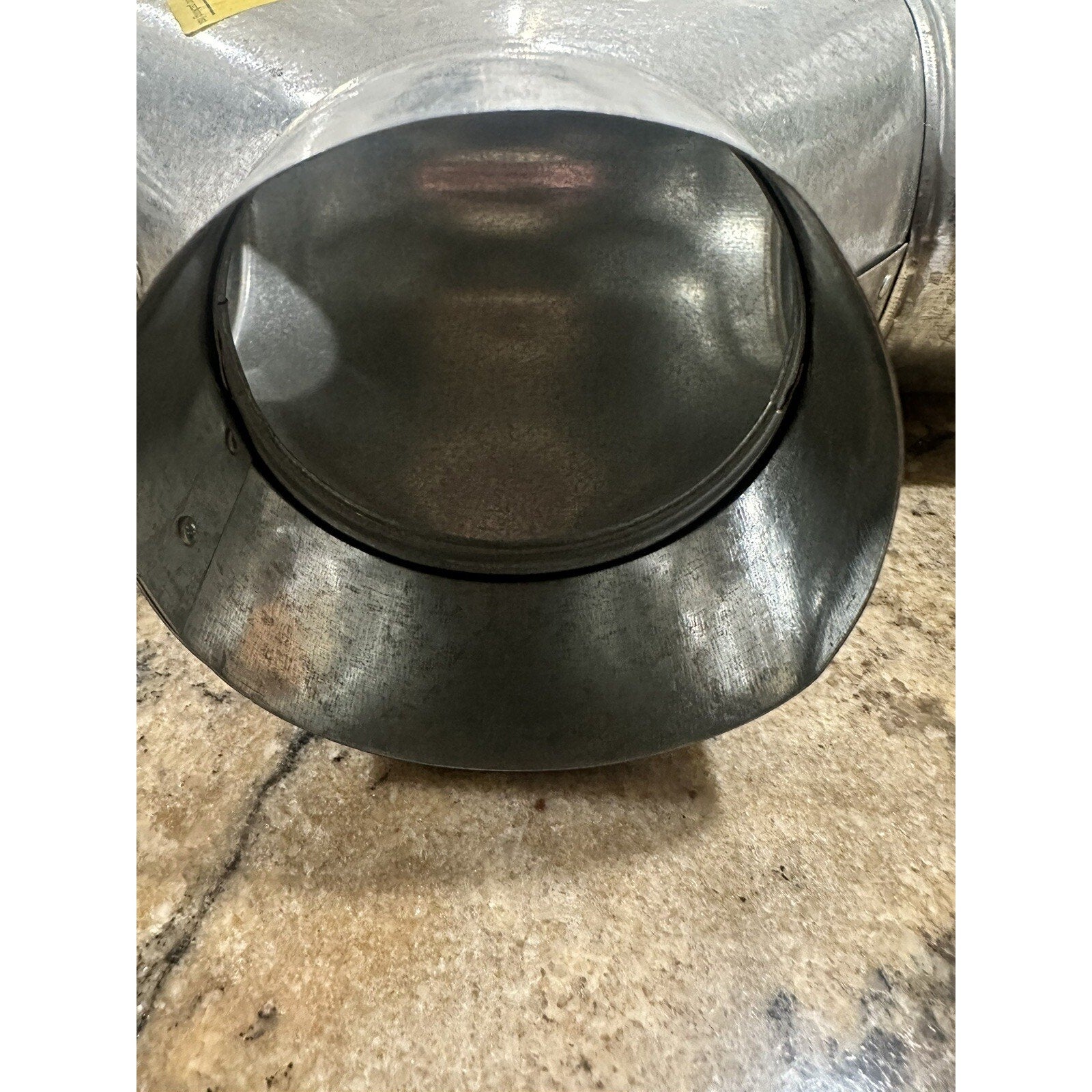 Furnace Pipe Full Flow Tee 4" X 4" X 4" Dia. Galvanized