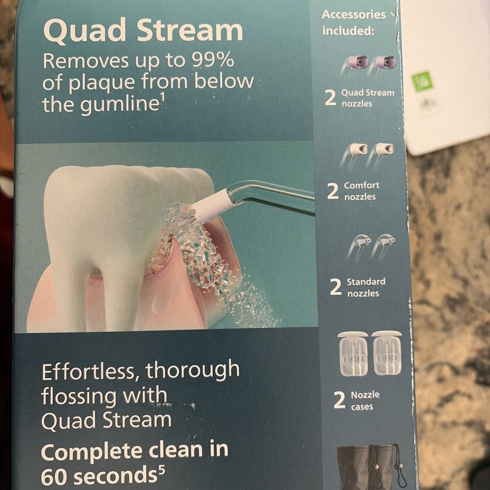 Philips Sonicare Cordless Rechargeable Power Water Flosser, 2-pack (Brand New)