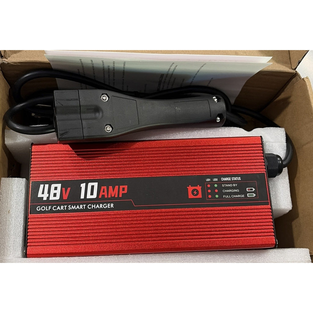 CAPTOK 48V 10 AMP EZGO RXV & TXT Golf Cart Battery Charger for 48 Volt Golf