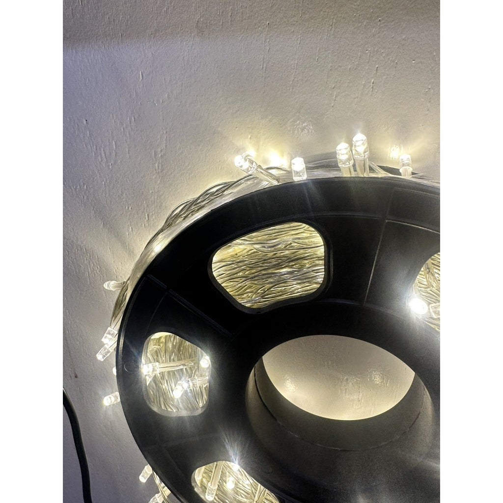 300 Led White String Lights Outdoor Decorations 100 Ft, 6 Mode