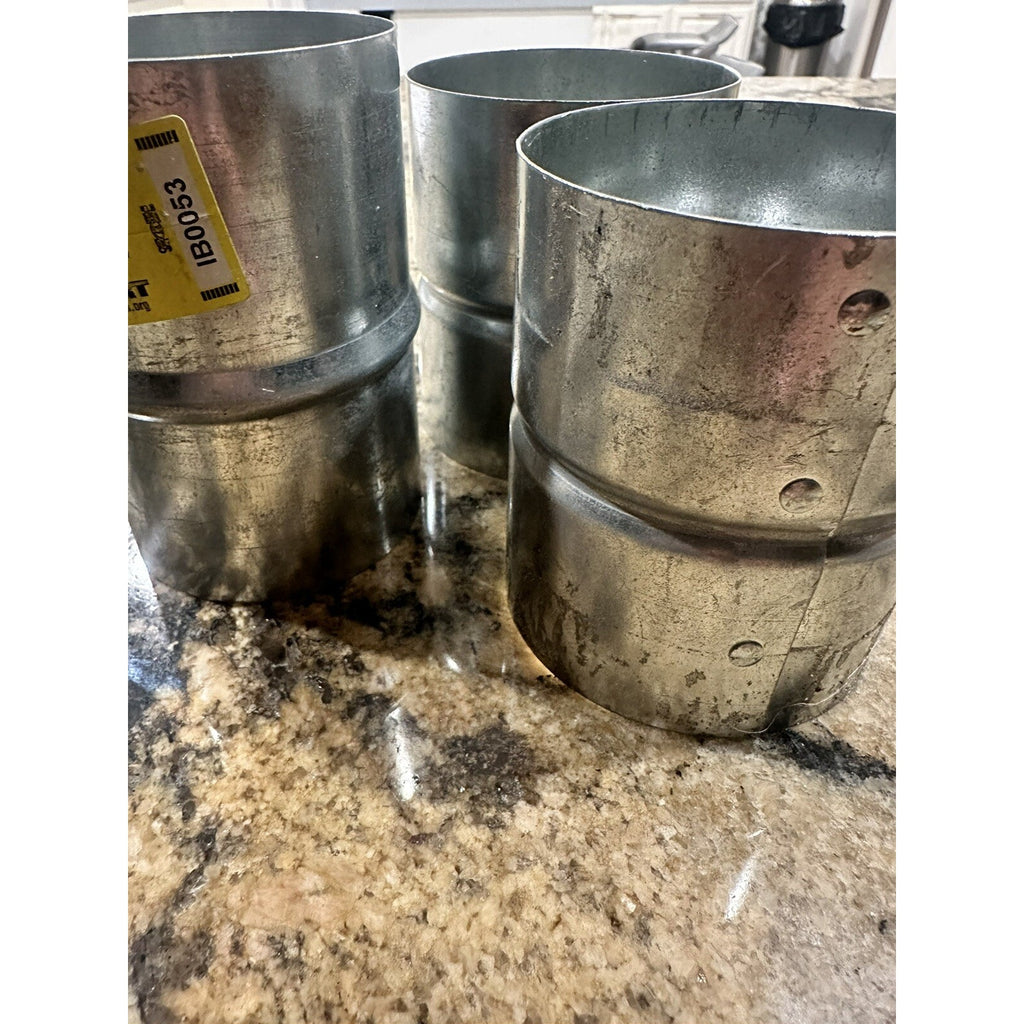 Set of 3, 3 In. Galvanized Coupler