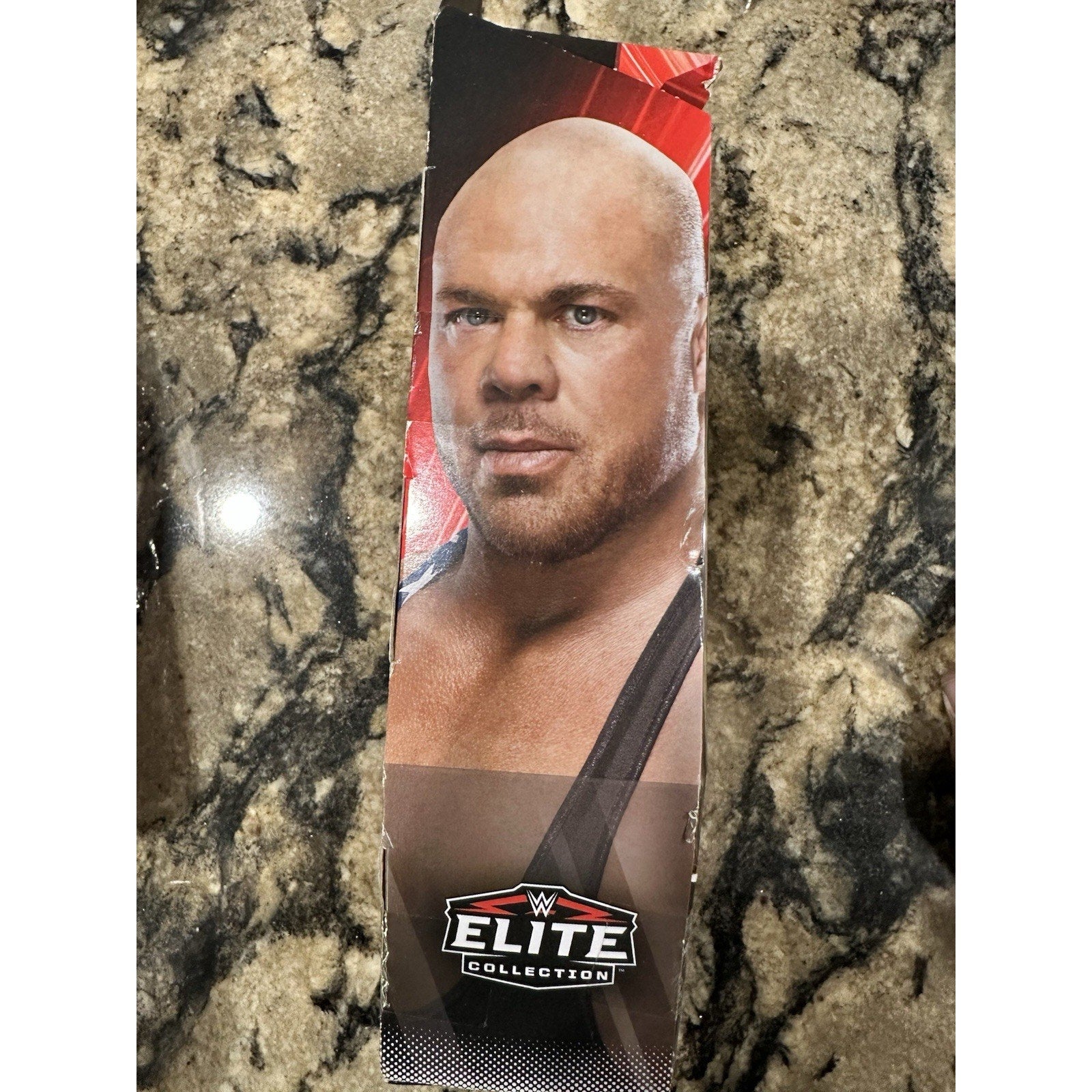 WWE Network Spotlight Elite Collection Kurt Angle Action Figure SEALED BAD BOX