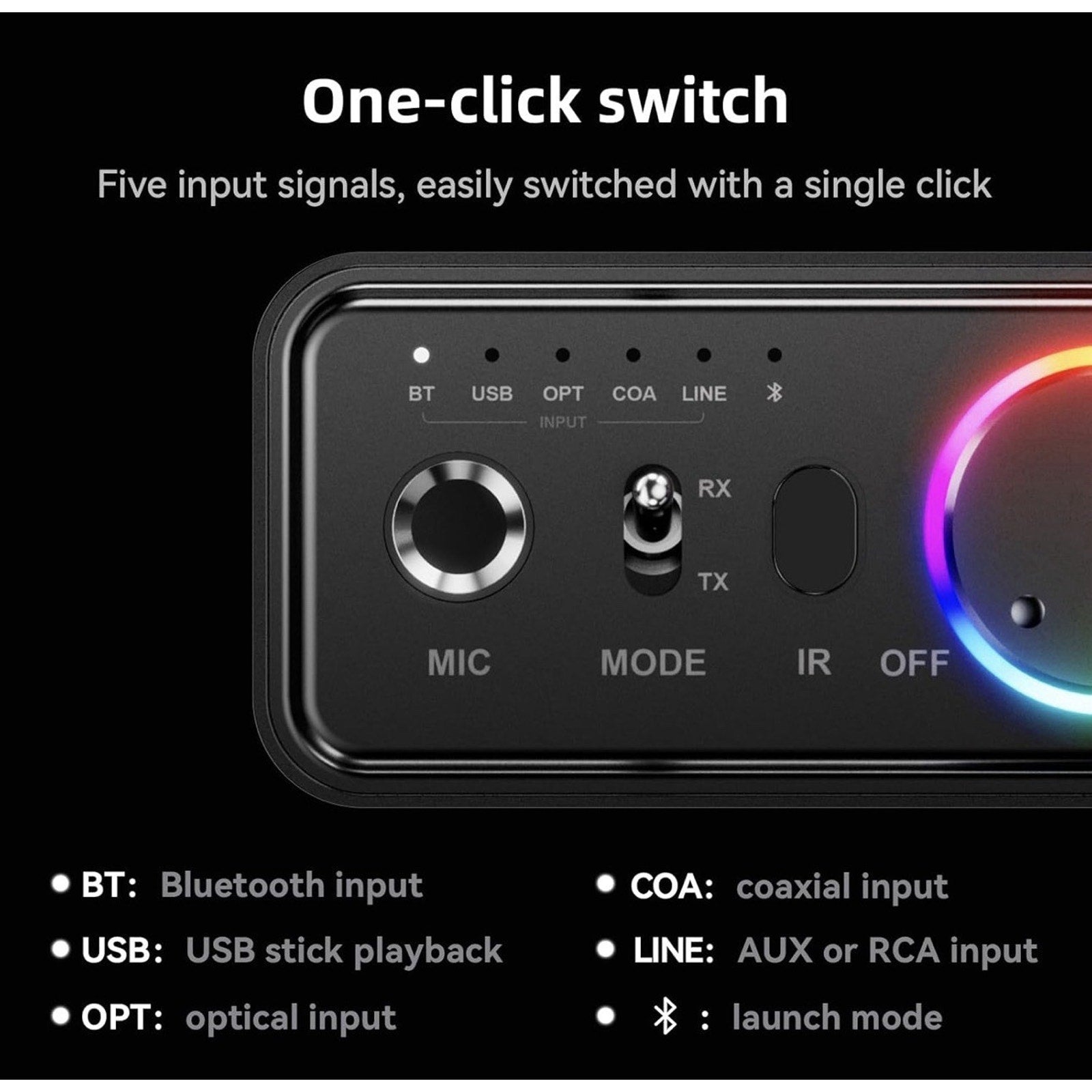 Upgraded M18 Bluetooth 5.3 Audio Receiver Transmitter for Home Stereo TV
