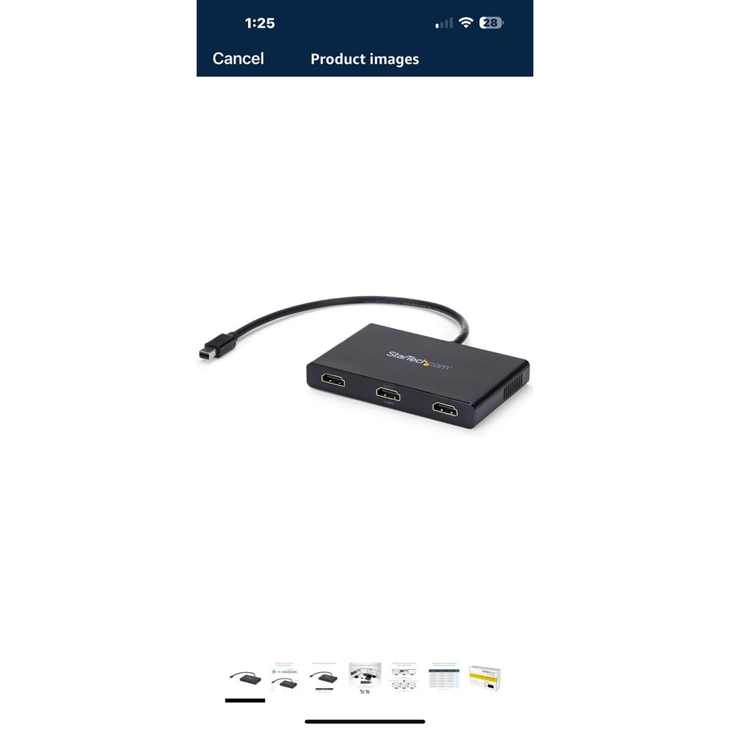 StarTech.com StarTech.com 3-Port Multi Monitor Adapter MSTCDP123HD Adapter