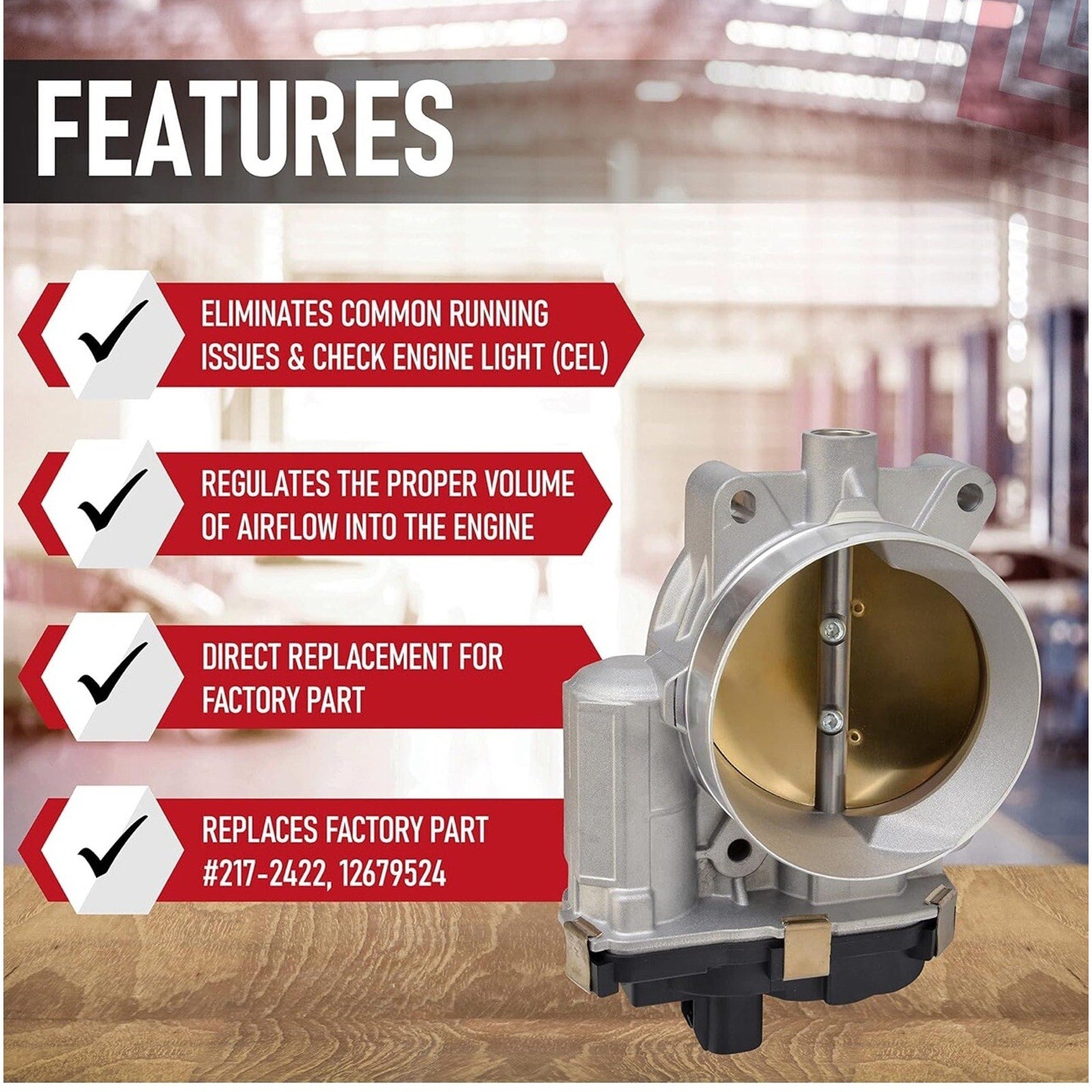 Throttle Body for Chevy Silverado 1500 Trailblazer GMC Sierra Yukon Cadillac