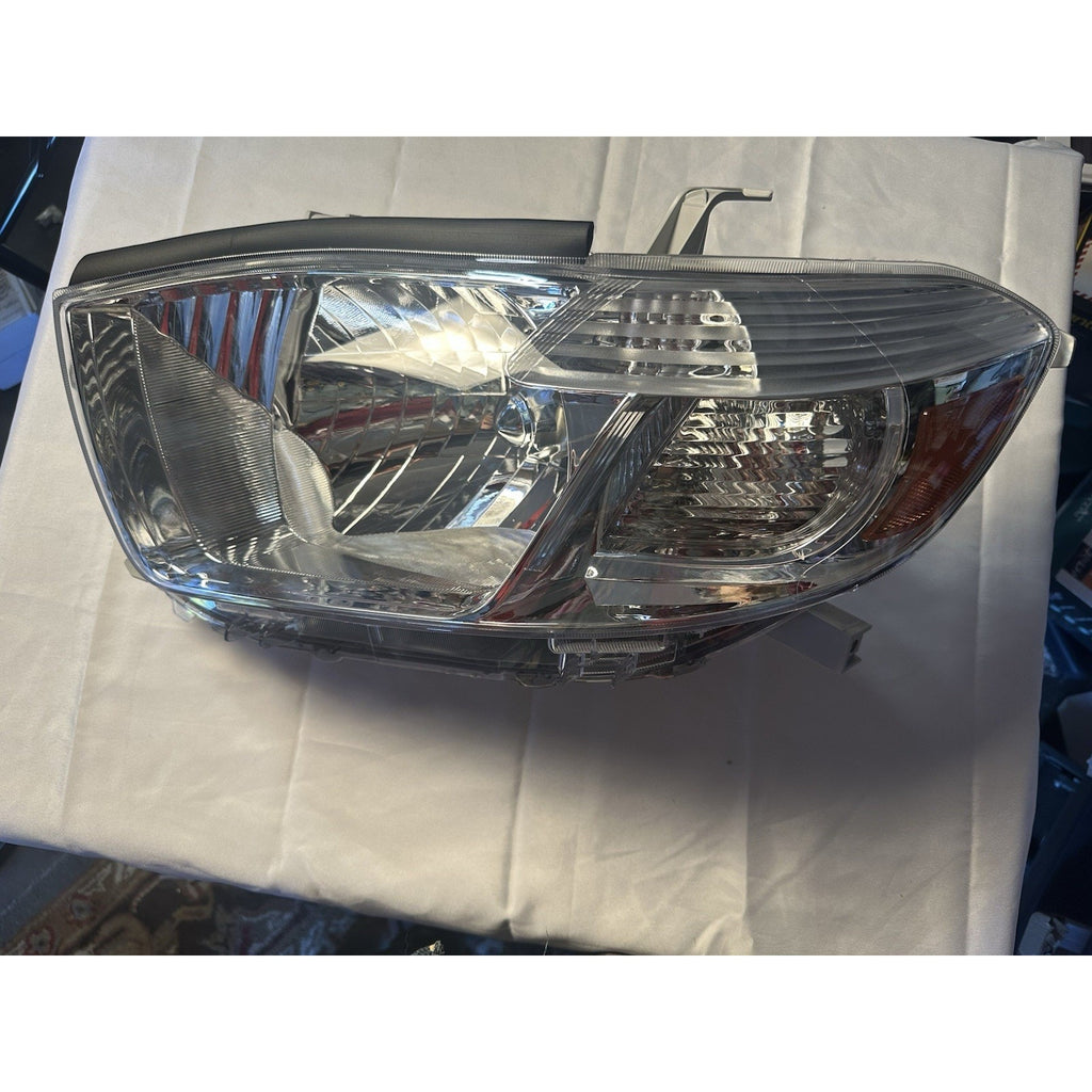 Headlights For Toyota Highlander 2008-2010 Chrome Lamps Left Driver Side