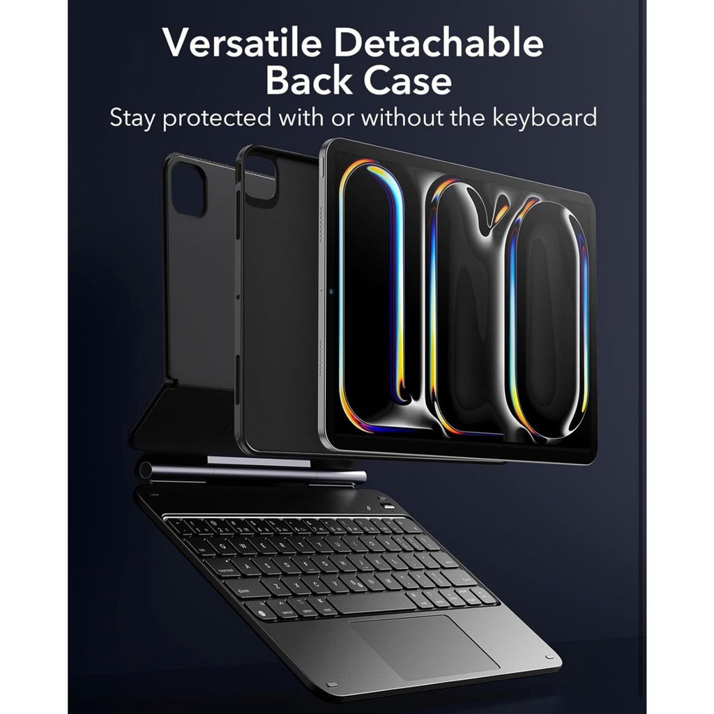 ESR iPad Pro 11 Inch Case with Keyboard (M4, 2024), iPad Pro 11 (5th Gen) Black