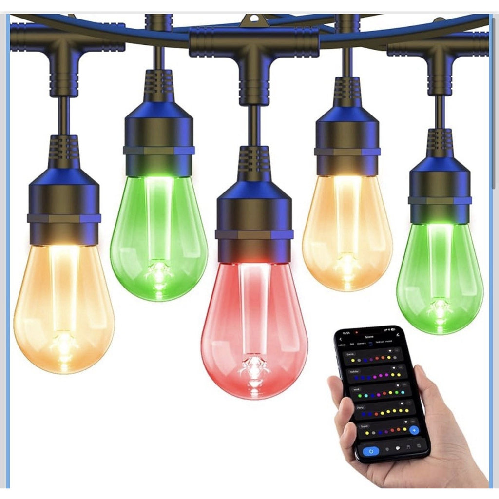 XMCOSY+ Smart Outdoor 123 ft. Outdoor WaterProof LED Lights