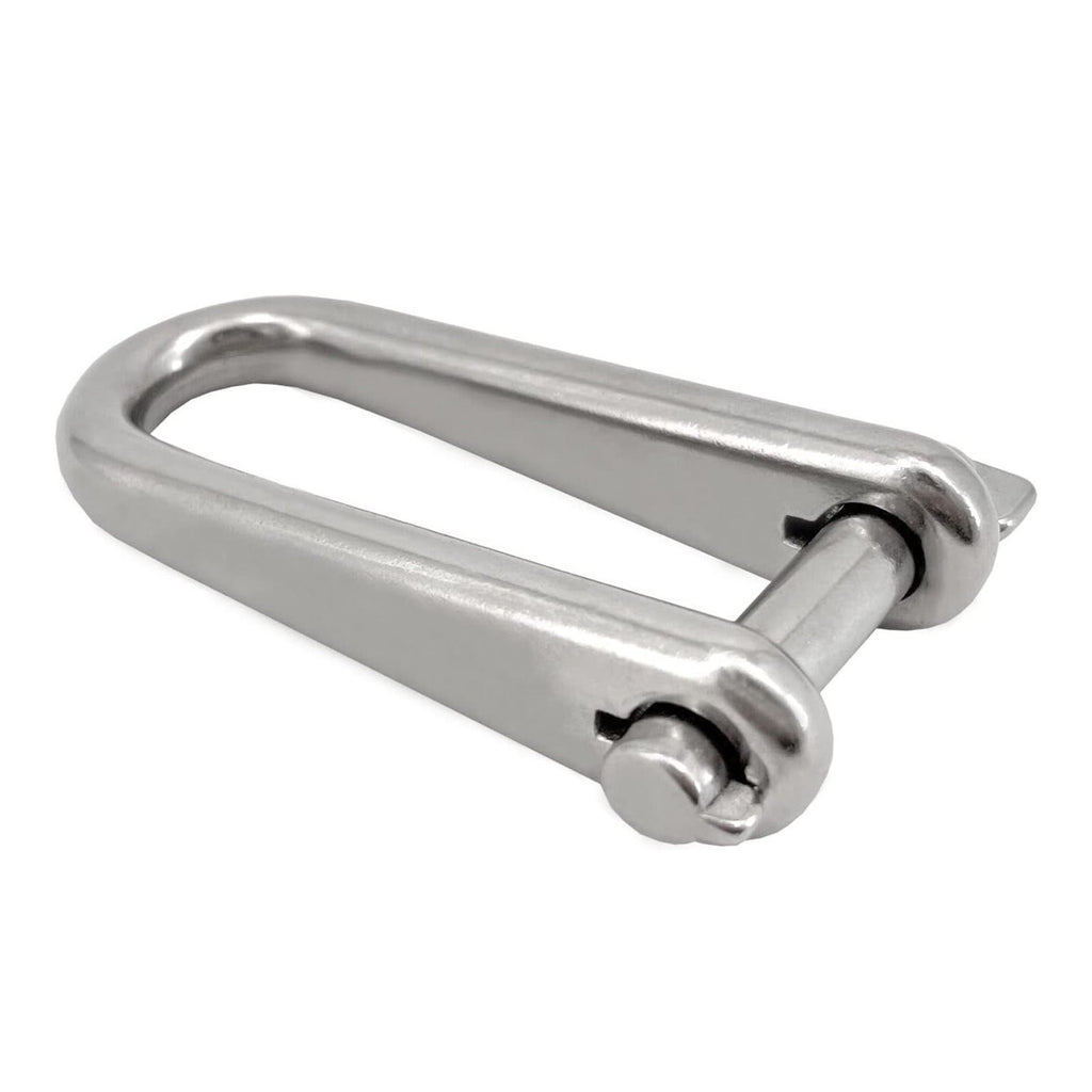 ISURE MARINE 2PCS 8mm 316 Stainless Steel Key Pin Shackle Hardware Rigging