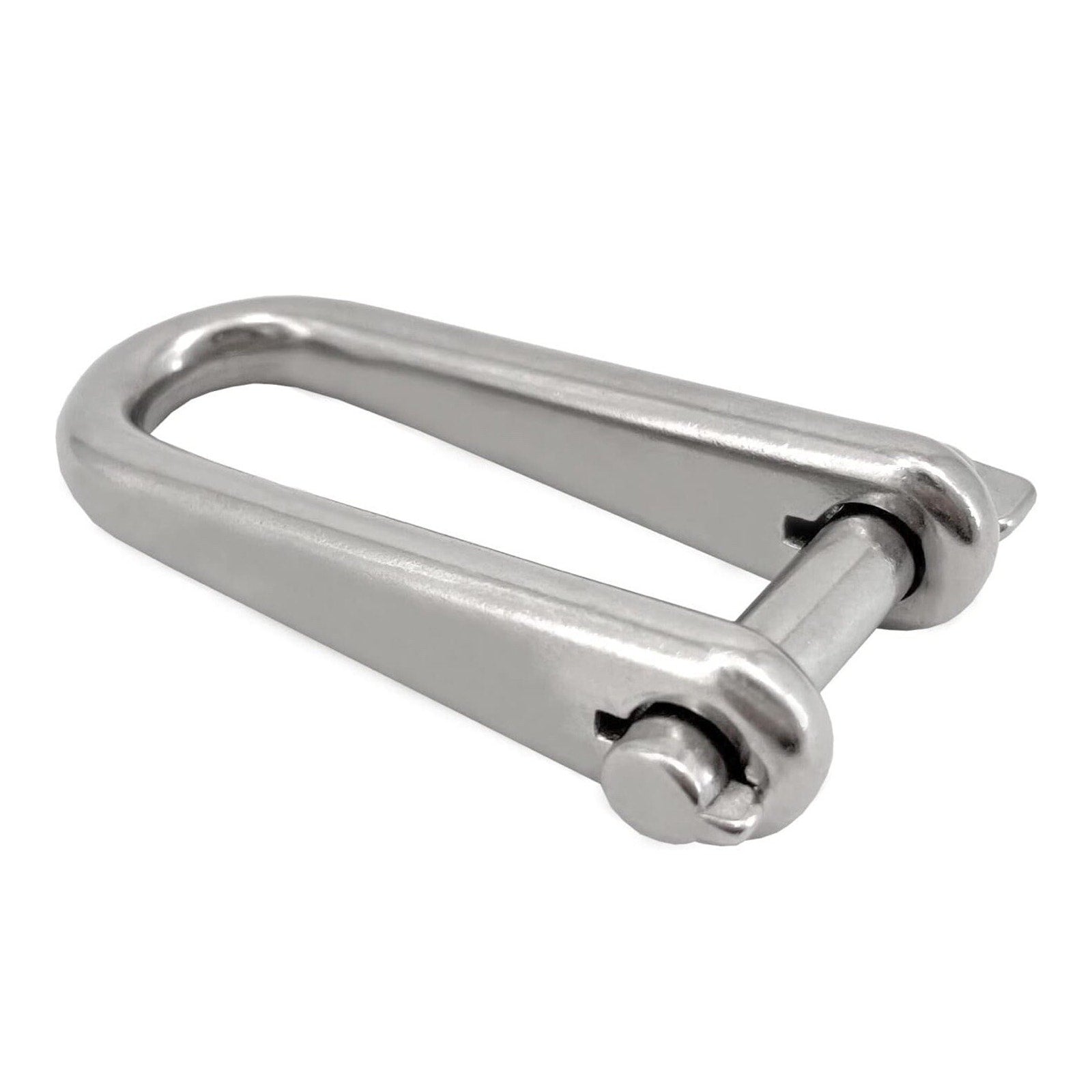ISURE MARINE 2PCS 8mm 316 Stainless Steel Key Pin Shackle Hardware Rigging