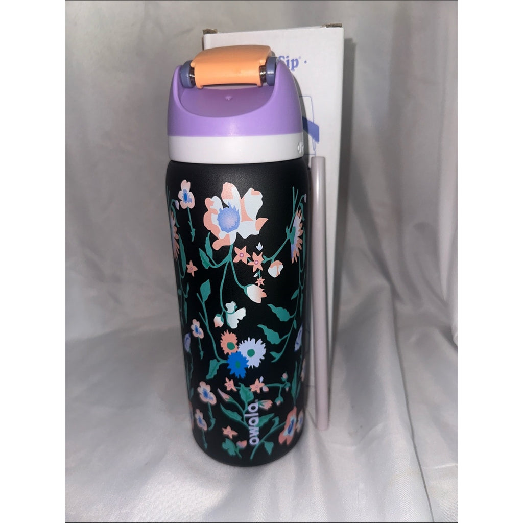 Owala insulated water bottle with a built-in straw. Garden Floral 32oz. 2