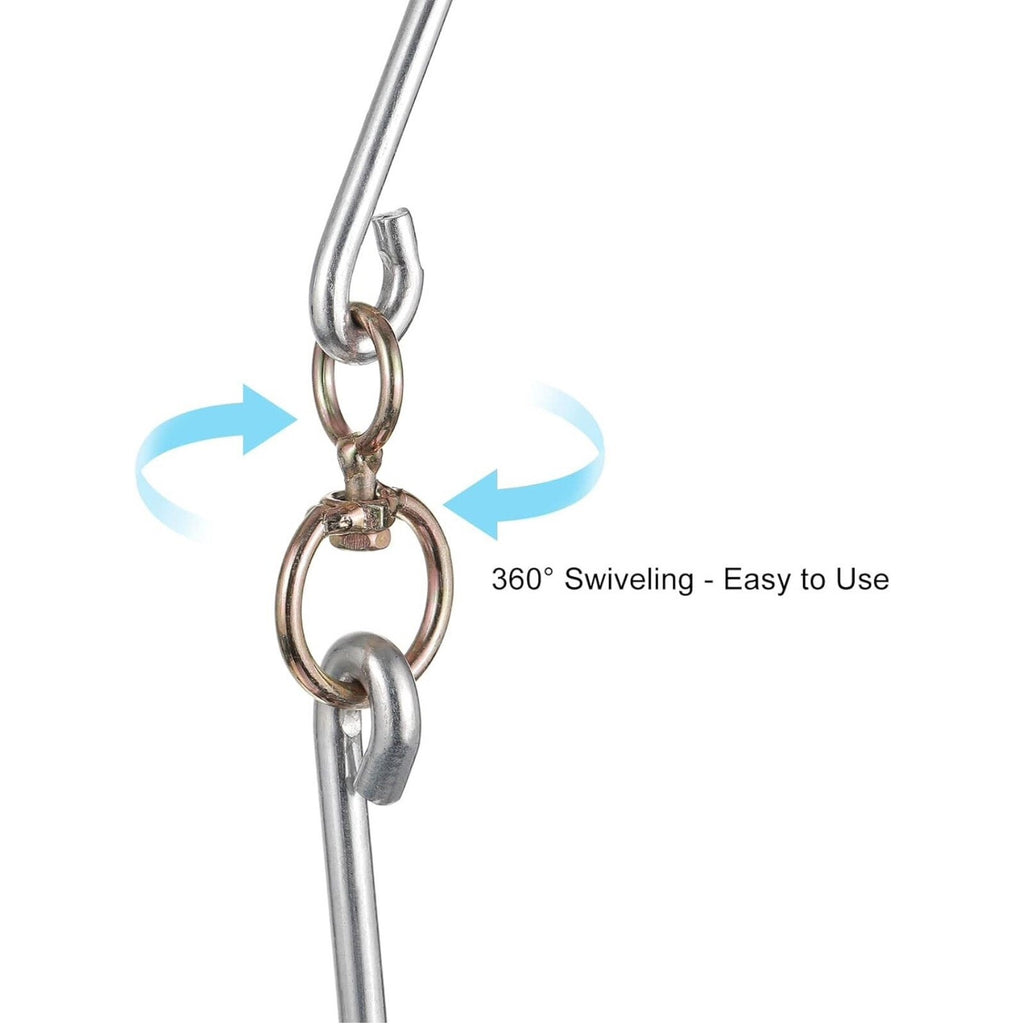 13.2'' Swiveling Meat Hook, 0.27'' Thickness Three-Prong Meat Hooks, 3Pcs