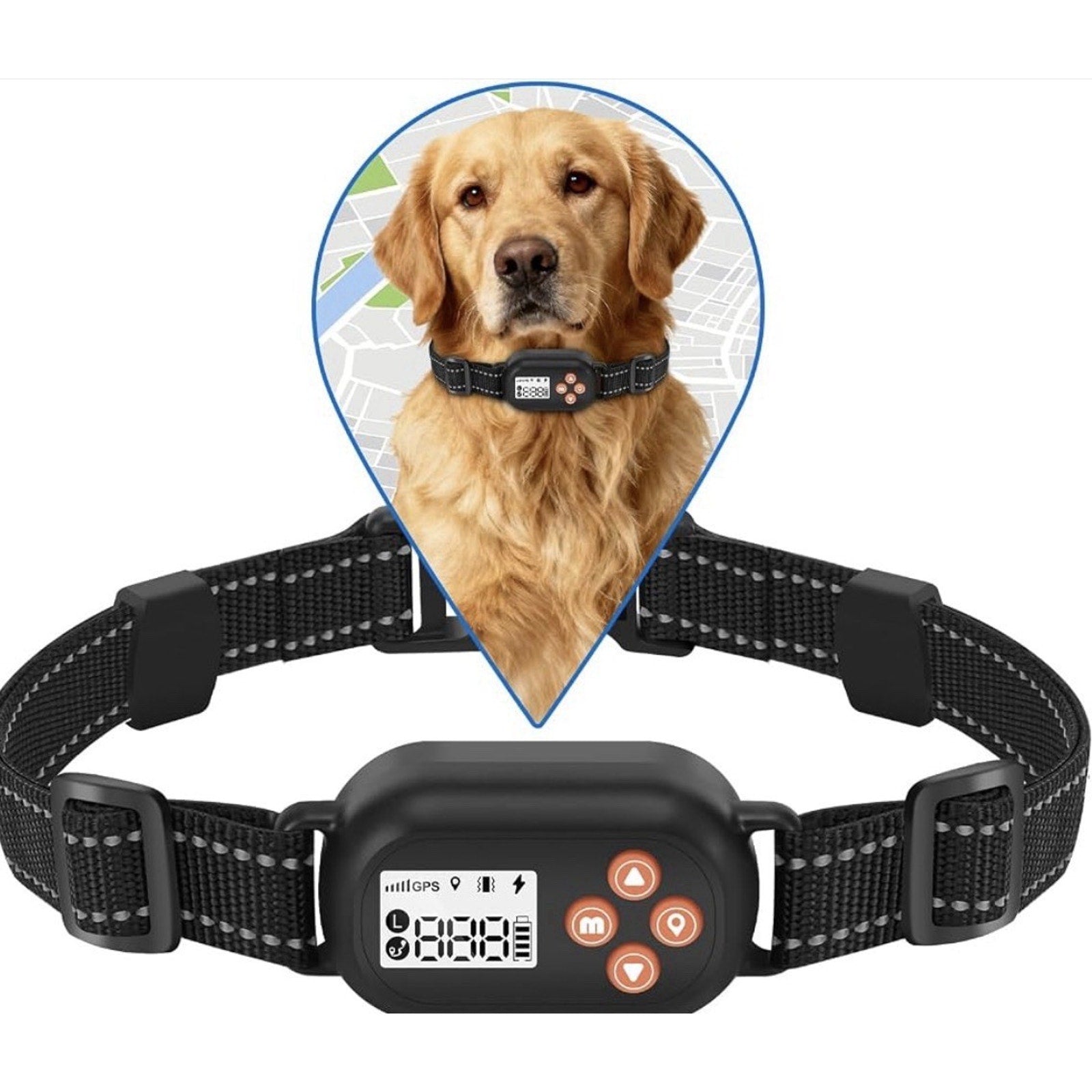 GPS Wireless Dog Fence IPX6 Waterproof Collar for Dogs 18 Lbs