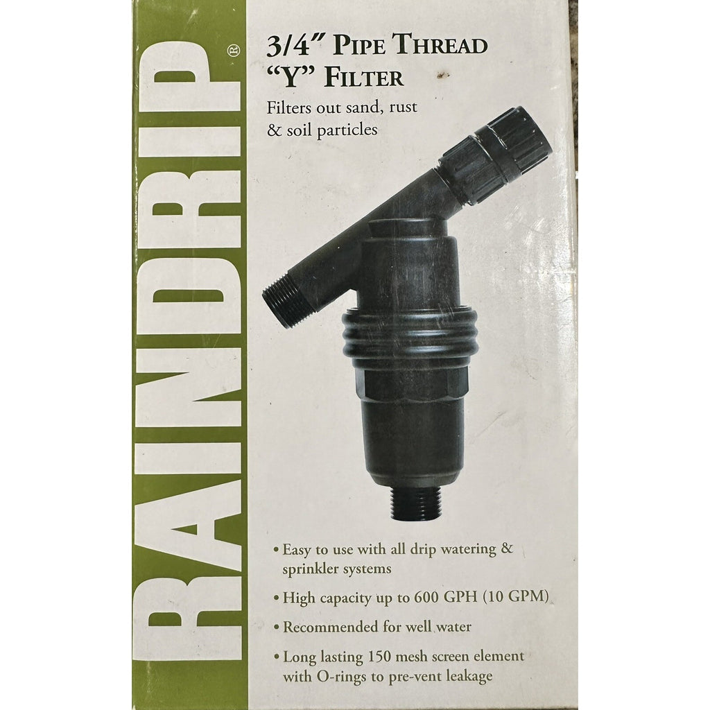 Raindrip R605DT 3/4" Pipe Thread Drip Irrigation Y Filter