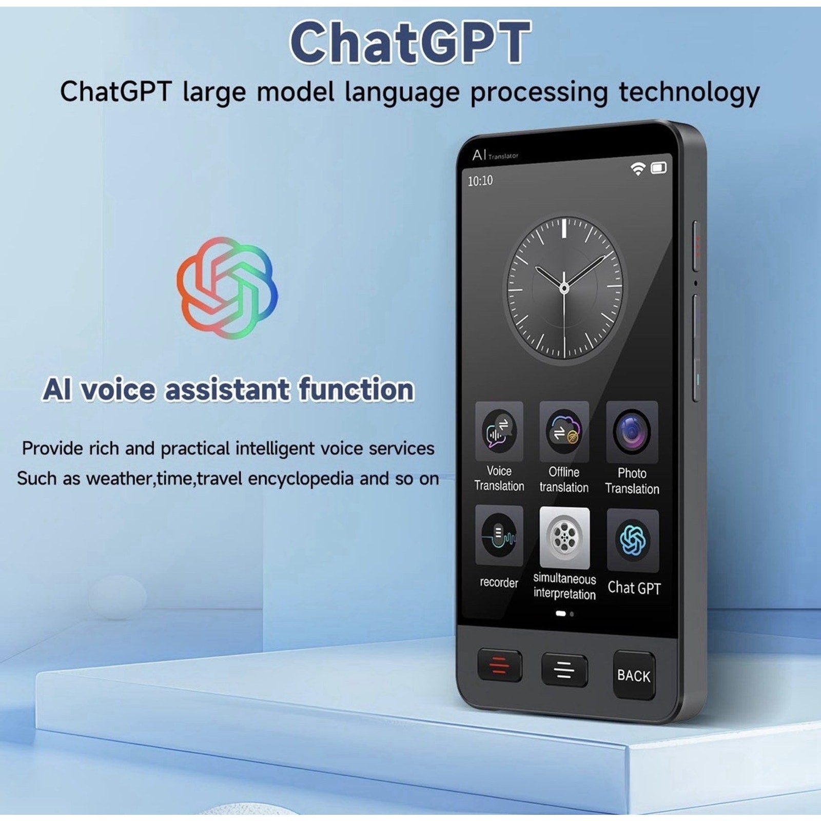 M80 PRO AI Voice Translator –2-Way Smart Translator | 142 Languages | Off/Online