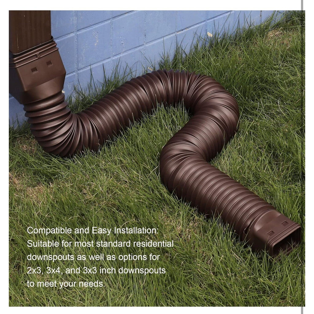 Rain Gutter Downspout Extensions, Downspout Extender for Rainwater Drainage NIB