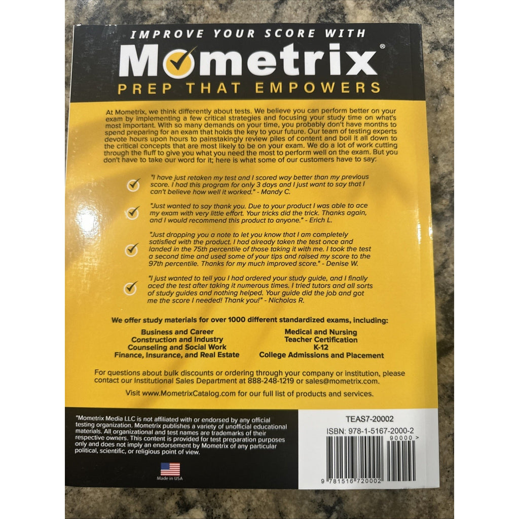 Mometrix ATI TEAS 7 Secrets Study Guide Updated 7th Edition, Nursing Exam Prep