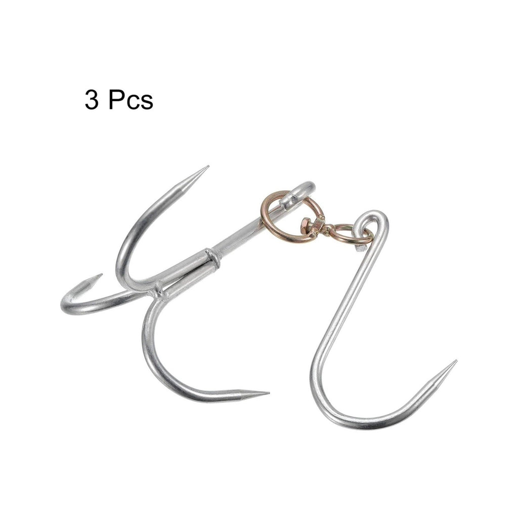 13.2'' Swiveling Meat Hook, 0.27'' Thickness Three-Prong Meat Hooks, 3Pcs