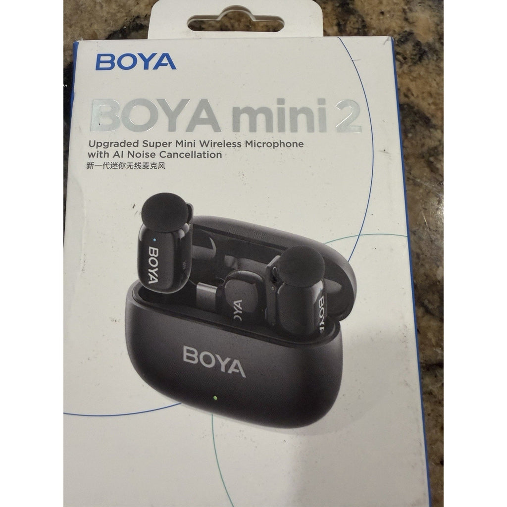 BOYA Mini 2 Wireless Lavalier Microphones for Iphone 15/16/17 & Android, AI Nois