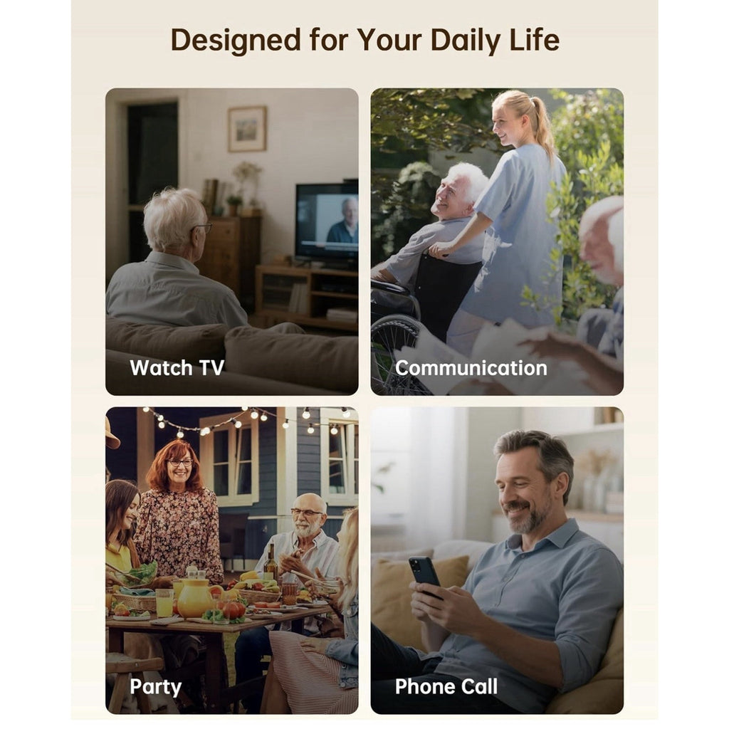 Digital Hearing Aids For Seniors OTC Adults Rechargeable With Noise Cancelling
