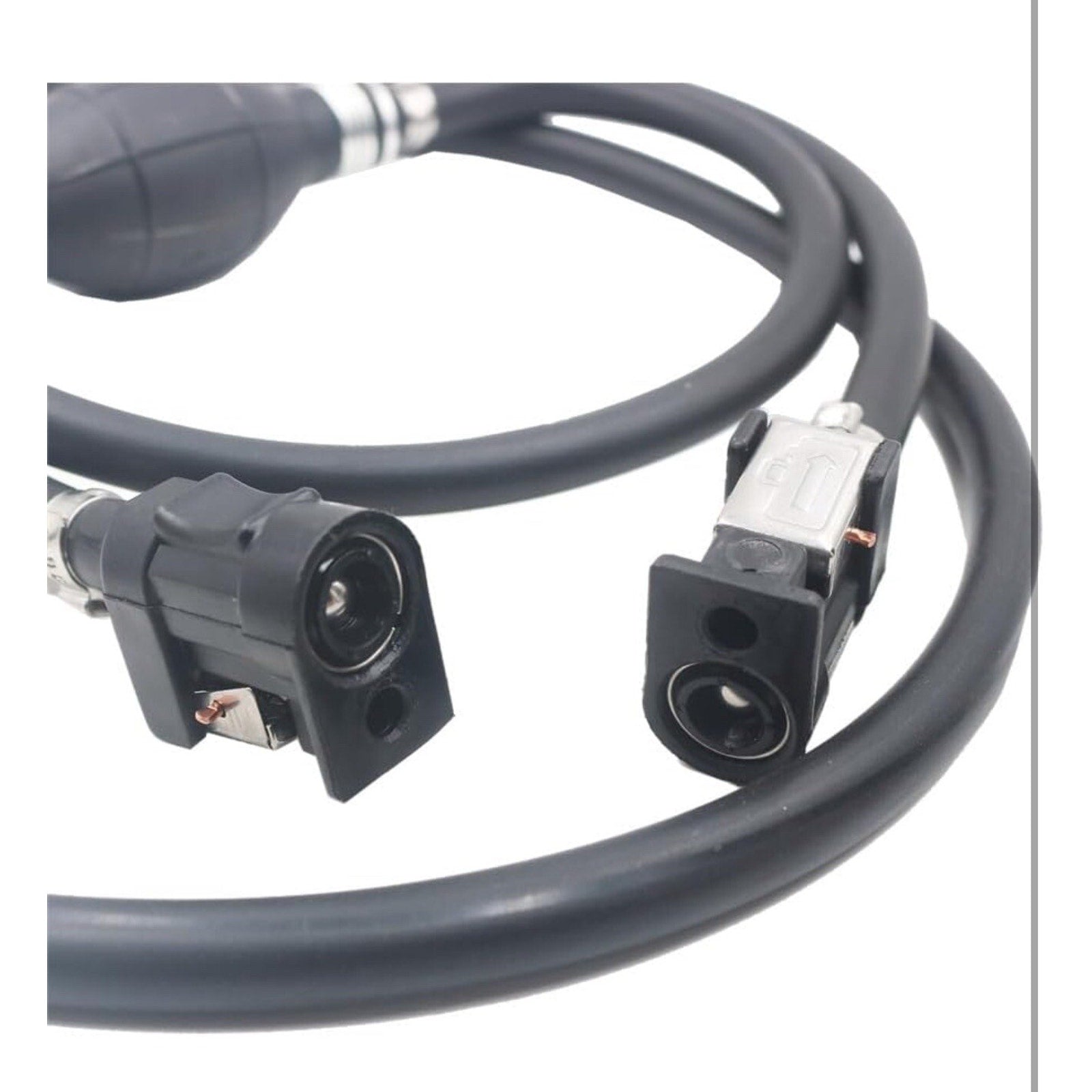 2.1m/6.88ft 5/16" 8mm Fuel Line Hose with Connector Outboard Primer Bulb Marine