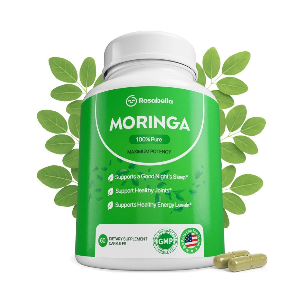 2 Pack (120 Capsules Total) Moringa Powder Capsules - A Natural Green A1