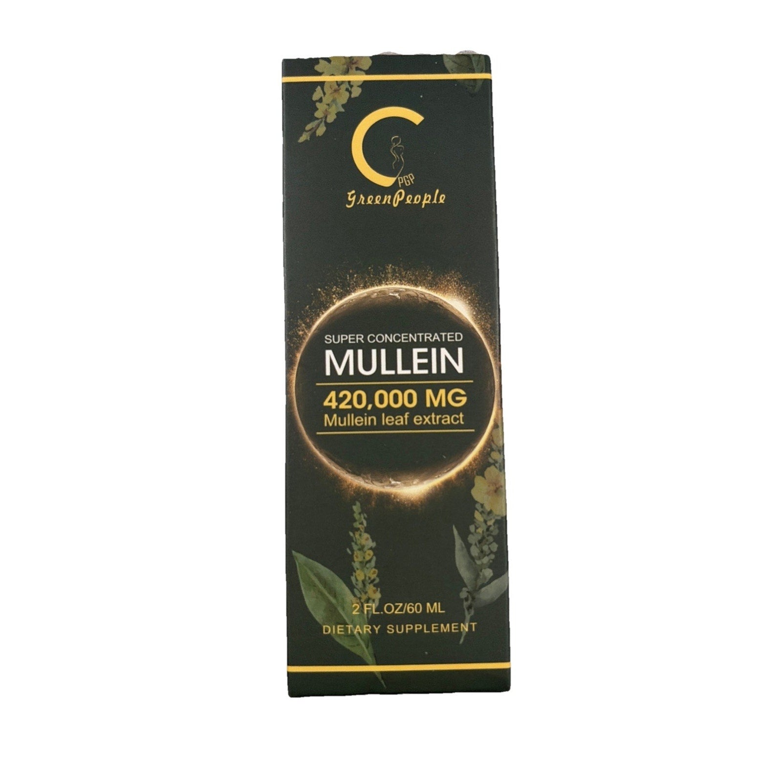 2 PACK Mullein Drops for Lungs, Detox and Cleanse Mullein Extract Supplement