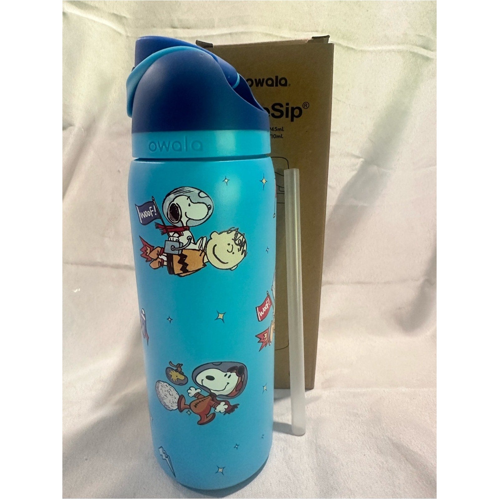 Custom Engraved Owala FreeSip Snoopy Blue 32oz