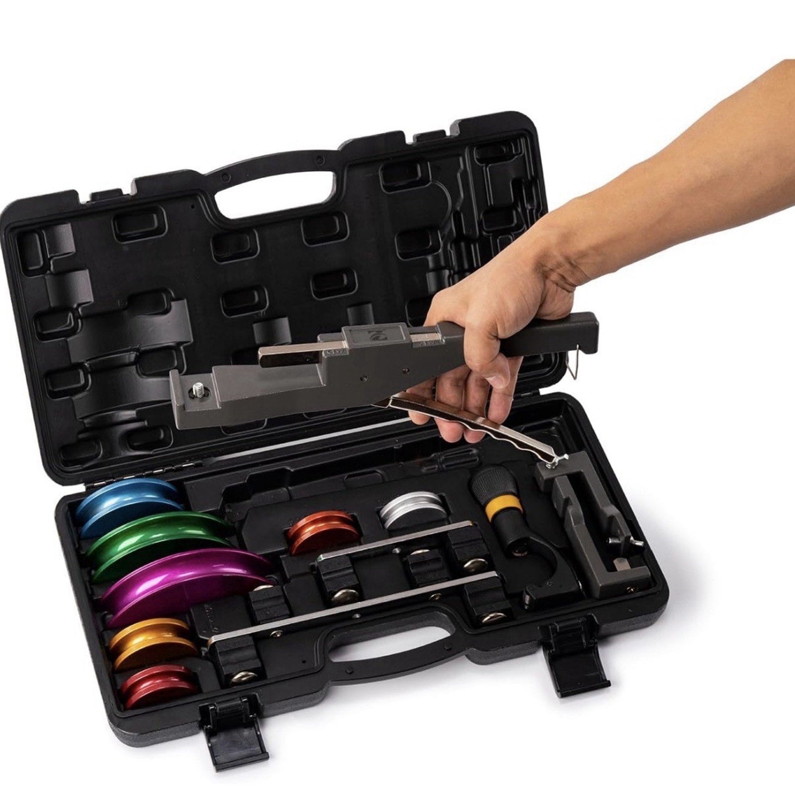 Zero ZN999 Pipe Bender Ratchet Tube Bender Set 7 Dies 1/4" to 7/8"