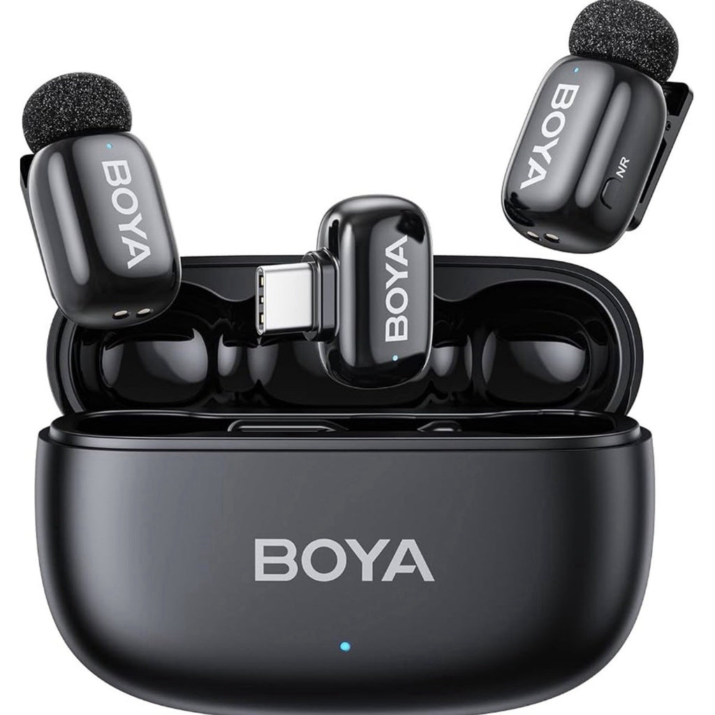 BOYA Mini 2 Wireless Lavalier Microphones for Iphone 15/16/17 & Android, AI Nois