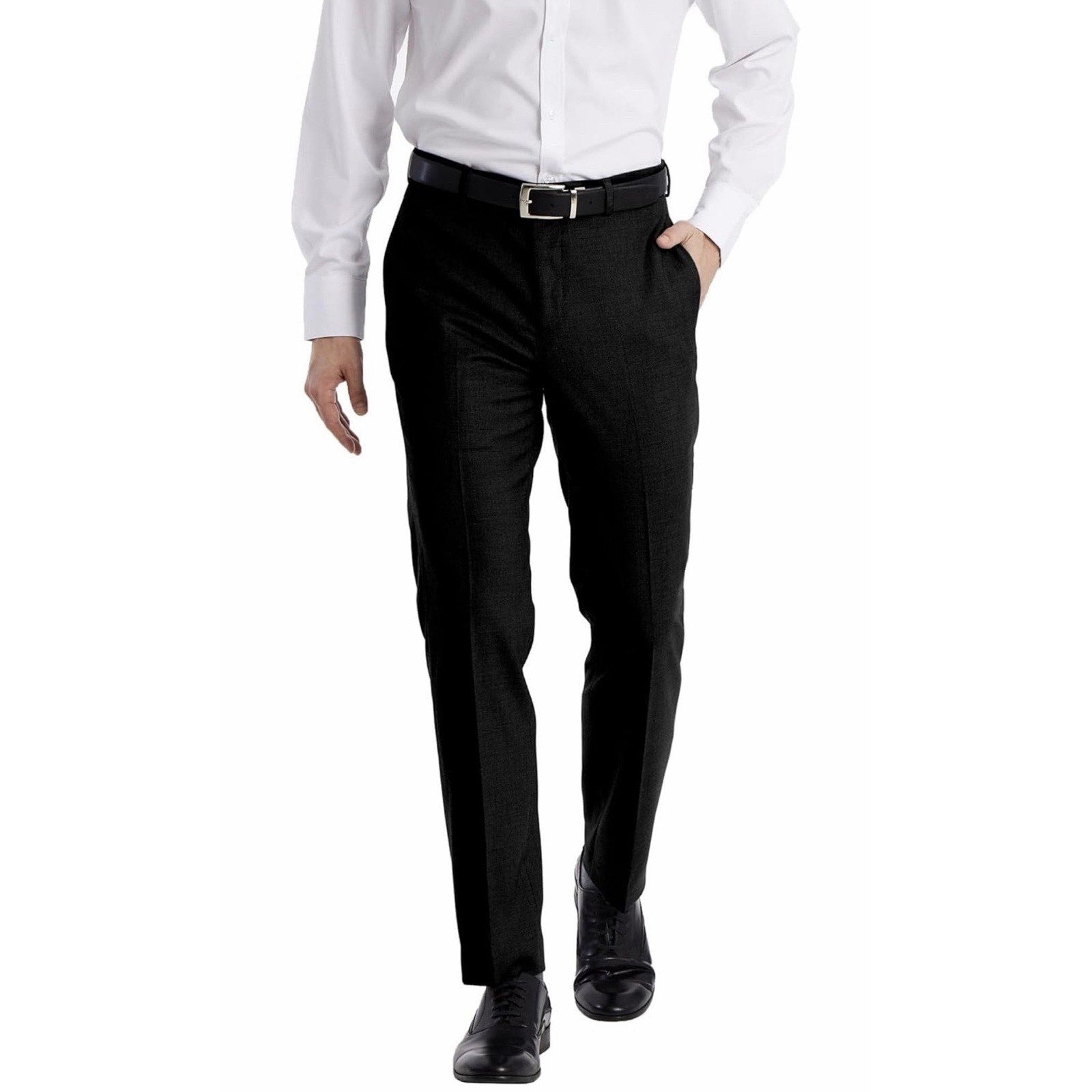 Calvin Klein Mens Slim fit Dress Pants 40Wx30L Black Solid