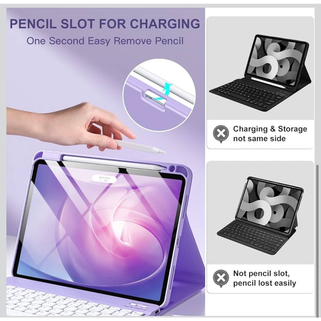 Harvopu Keyboard Case Air 11" M3/M2 (2025/2024), Air 5/Air 4 (Purple)