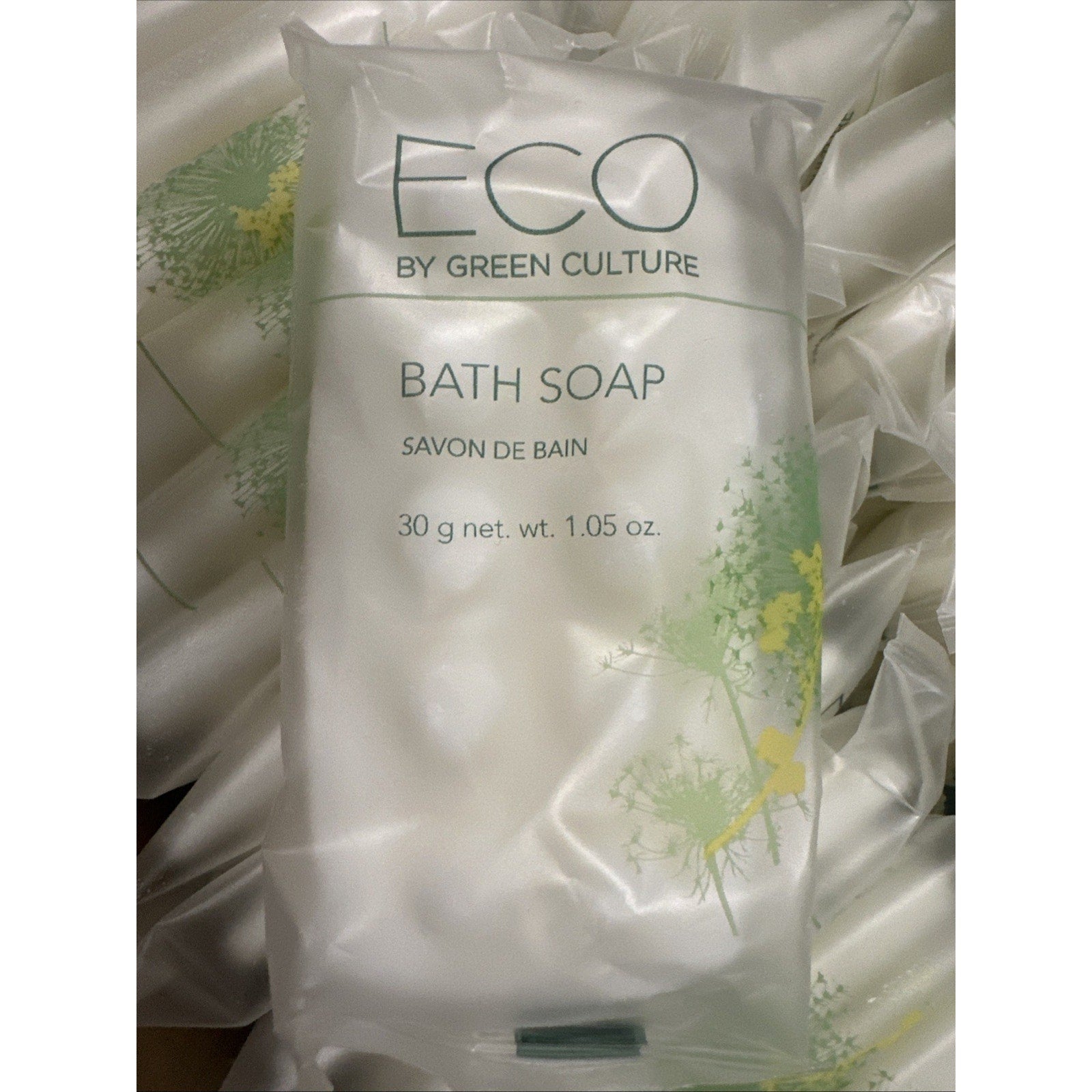 Eco by Green Culture Hotel Amenities Body Soap Bar, 1oz, 25 per case (25 Pack)