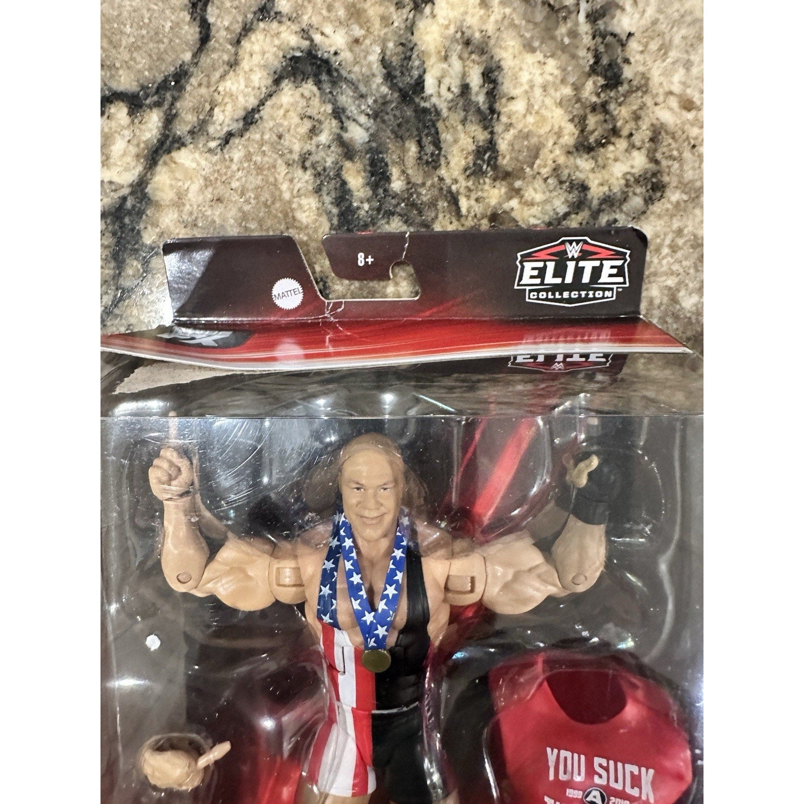 WWE Network Spotlight Elite Collection Kurt Angle Action Figure SEALED BAD BOX