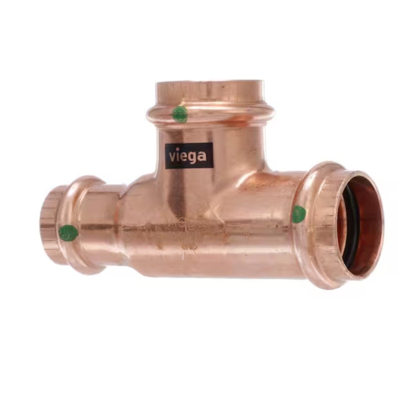 Viega ProPress 1 in. x 3/4 in. x 1 in. Press Copper Reducing Tee Part #77355