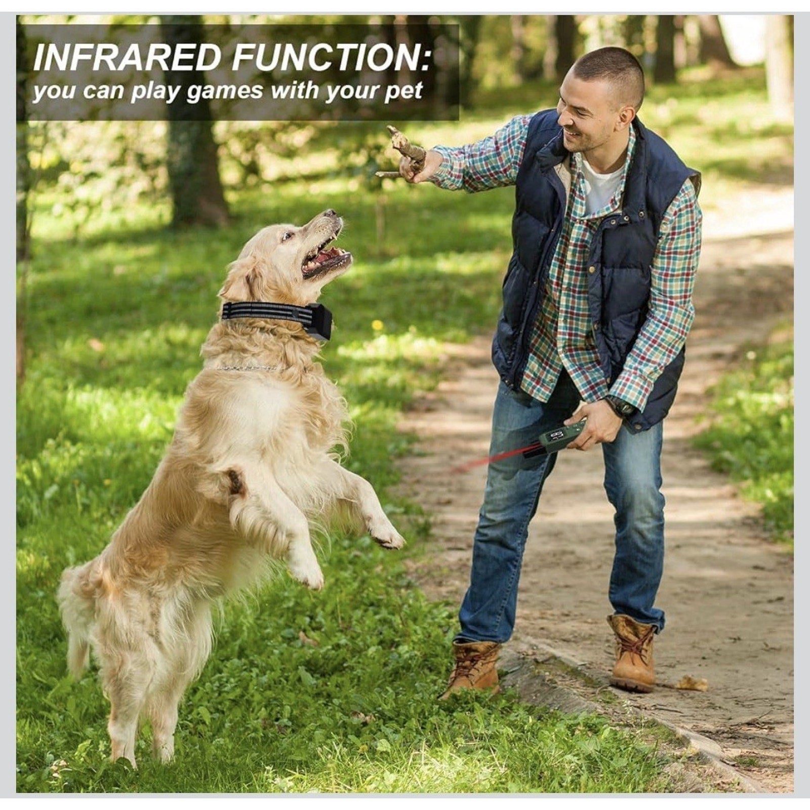 Dog Shock Collar with Remote Control Training Collar IPX7 Waterproof Electric