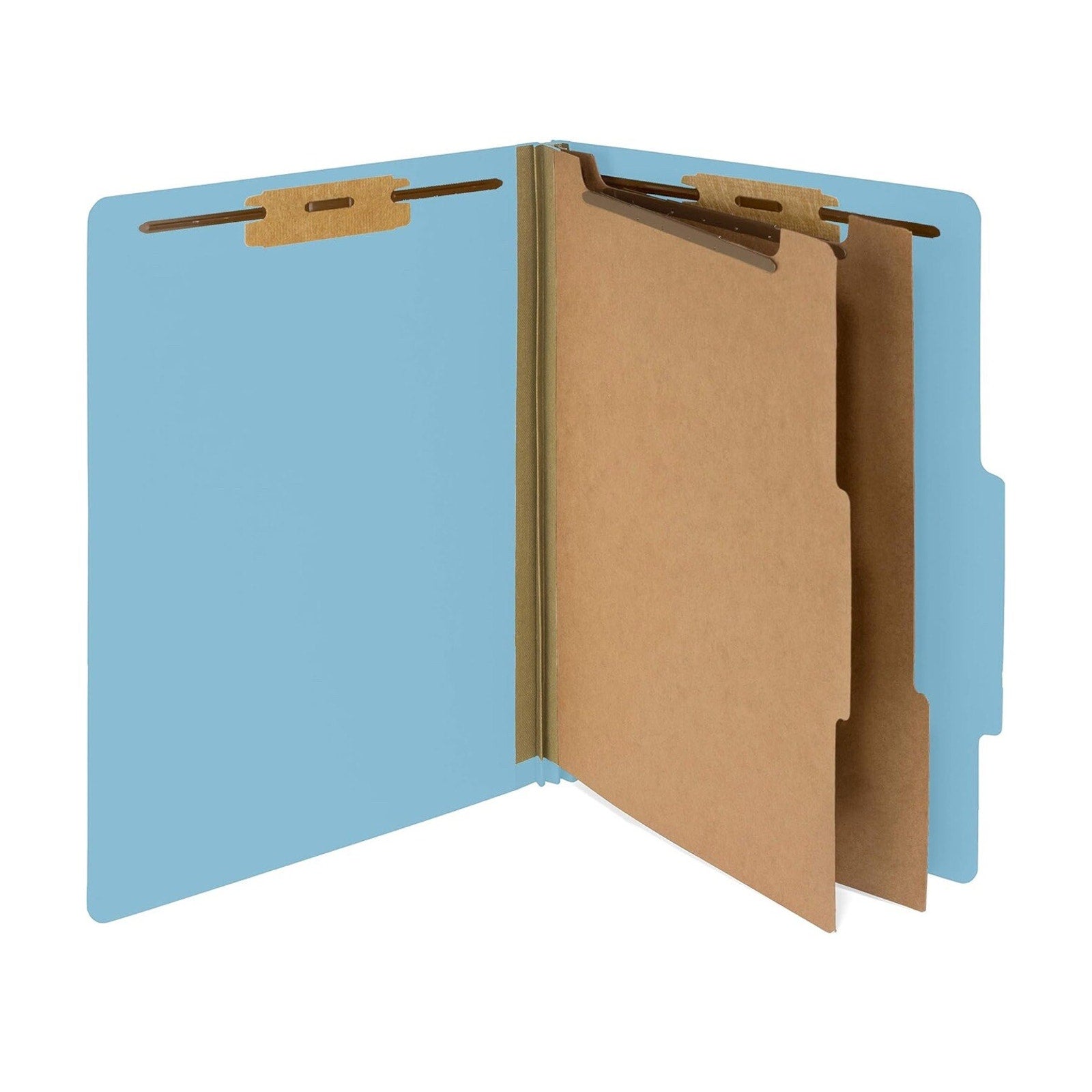 Blue Summit Supplies 10 Blue Classification Folders with 2 Dividers
