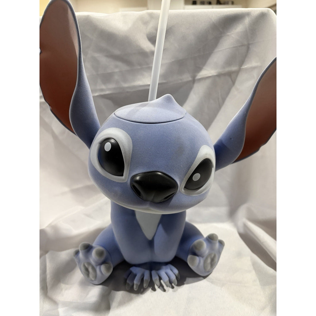 AMC 2025 Lilo & Stitch Disney Movie Flocked Popcorn Bucket & Drink Sipper (READ)