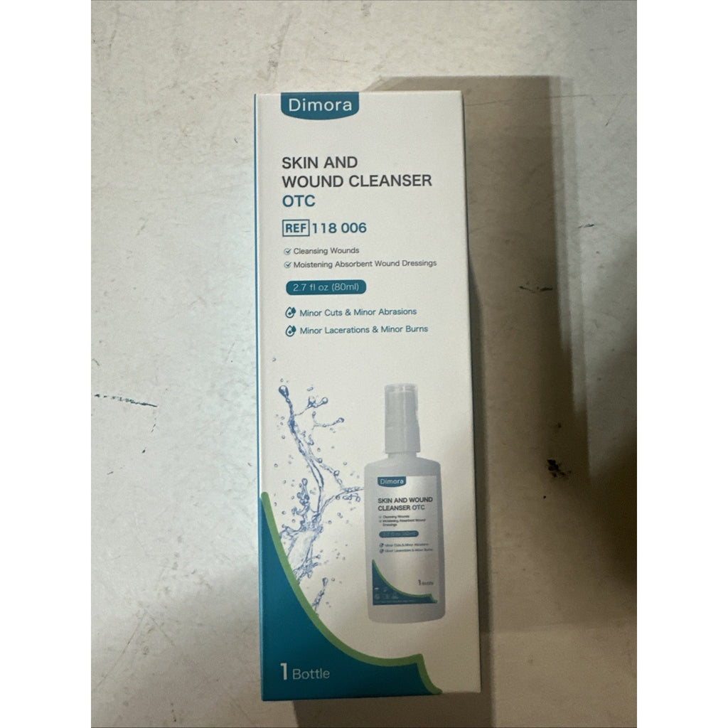 Dimora Skin and Wound Cleanser, OTC First Aid Antiseptic Cleanser,Moistening Abs
