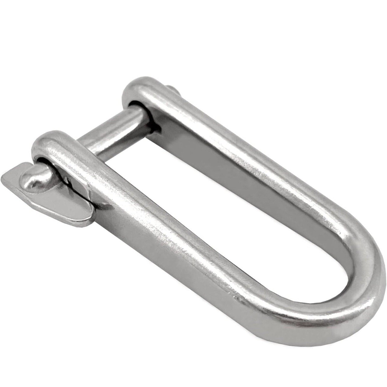 ISURE MARINE 2PCS 8mm 316 Stainless Steel Key Pin Shackle Hardware Rigging