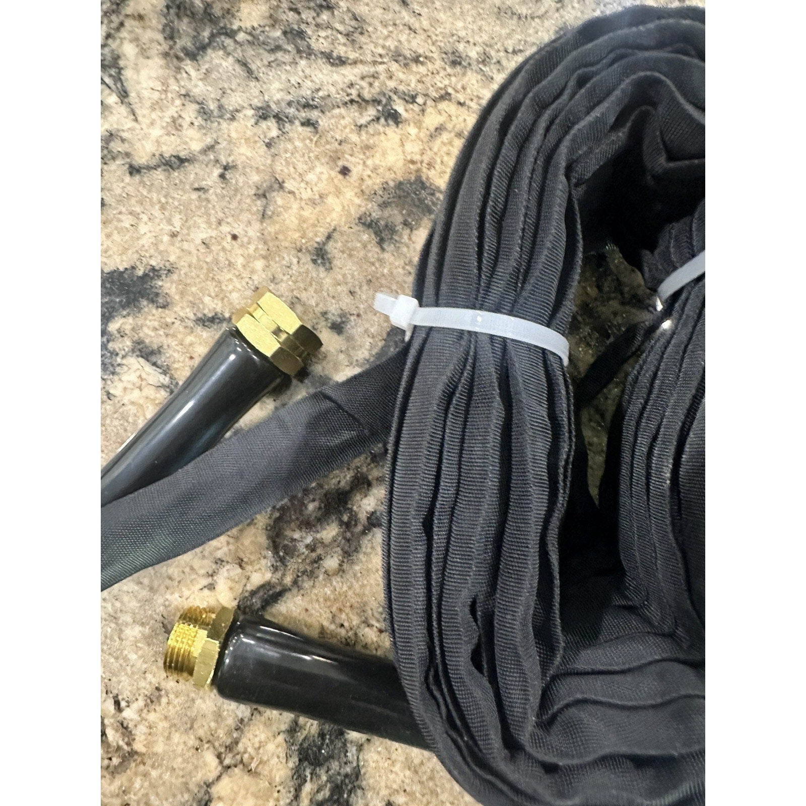 Non Expandable Garden Hose 50 ft x 5 8" Ultra Lightweight Flexible Water Hoses