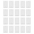 10 Packs Wall Plate White Single Blank No Device Outlet Cover