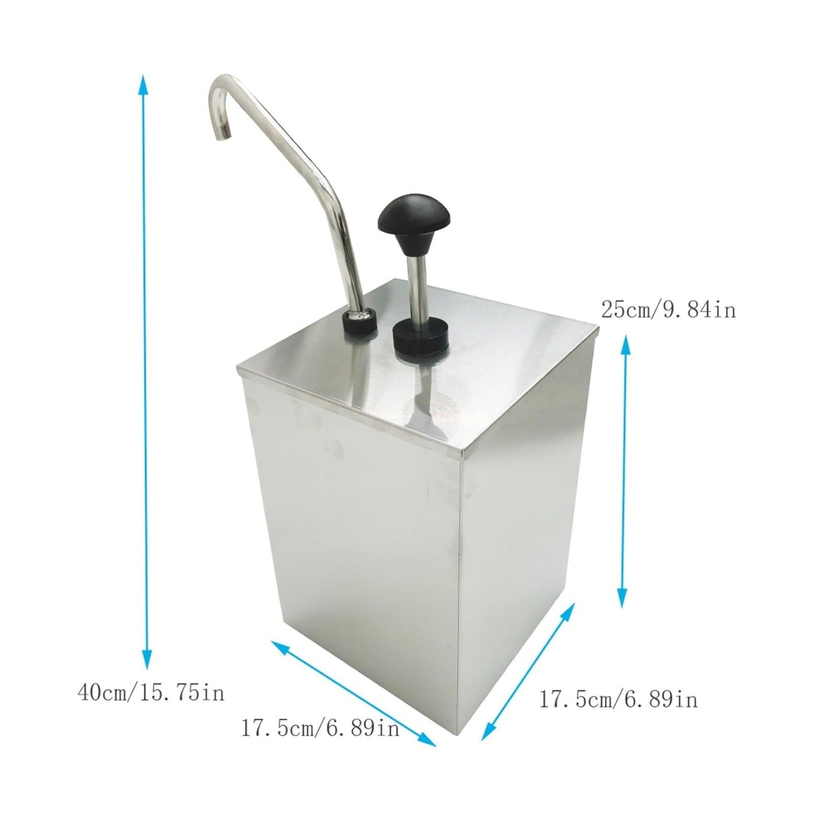 Techtongda Sauce Dispenser Pump 2.5L/0.66 Gallon Squeeze Condiment Dispenser