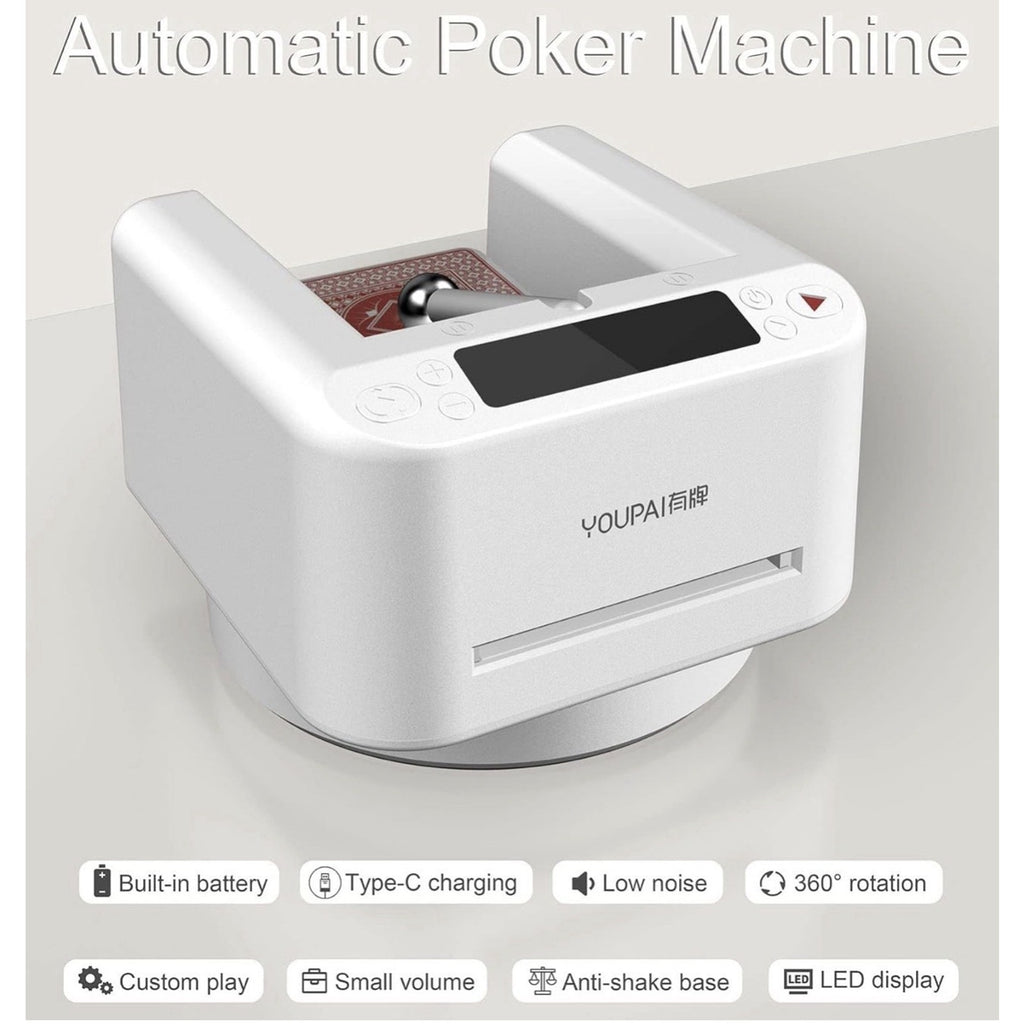 Automatic Card Dealer, 360 Ded, Rotating Card Dealer Machine for UNO Casino Gam